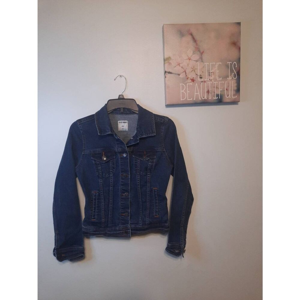 Old Navy Women's Classic Dark Wash Denim Jacket Size S